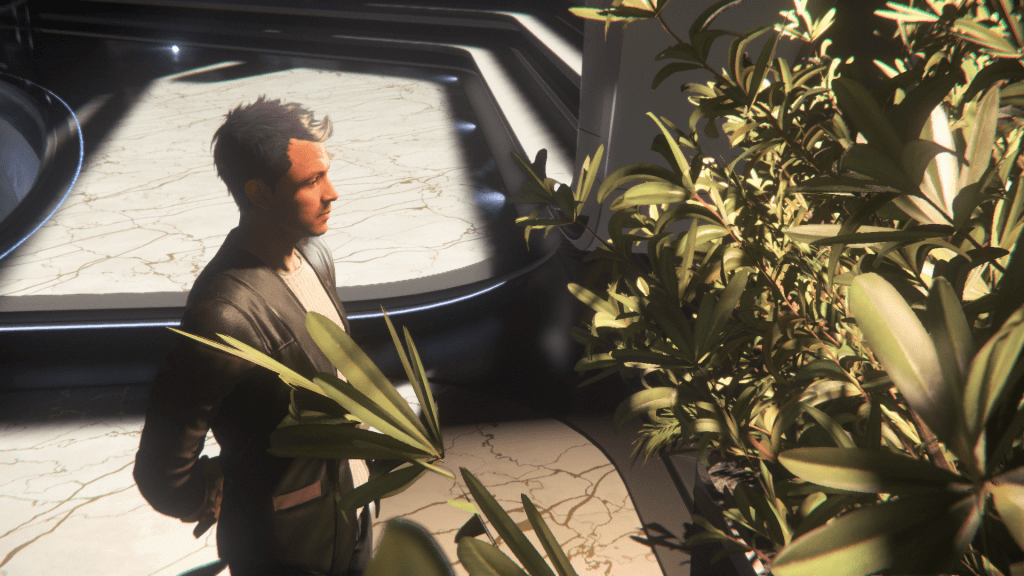 Citizen admires plant wall on Origin 890 Jump