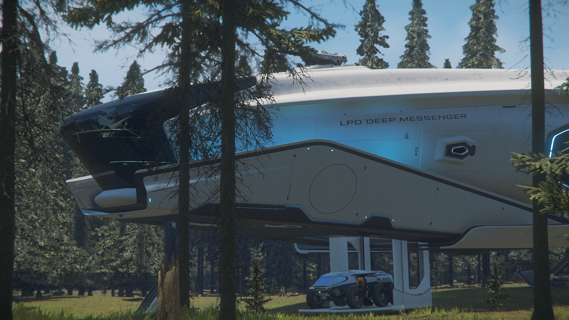 Origin 600i landed in Microtech forest