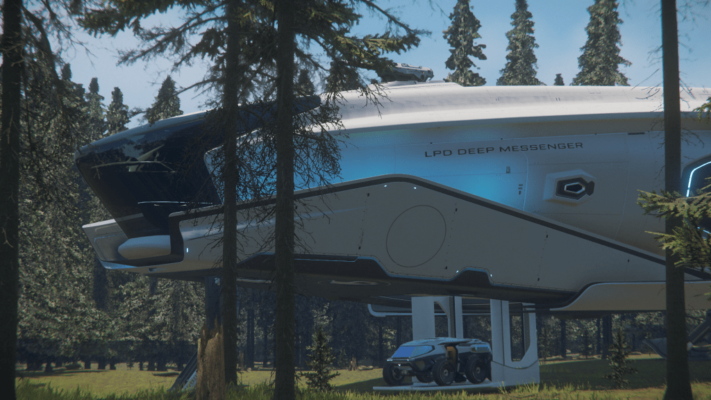 Origin 600i landed in Microtech forest